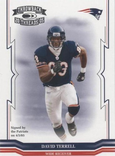 2005 Donruss Throwback Threads David Terrell #26