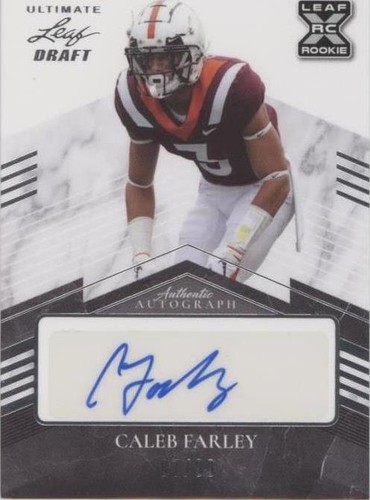 2021 Leaf Ultimate Draft Caleb Farley #BA-CF1