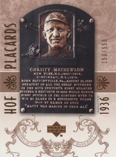 2005 Upper Deck Hall of Fame - Christy Mathewson #87