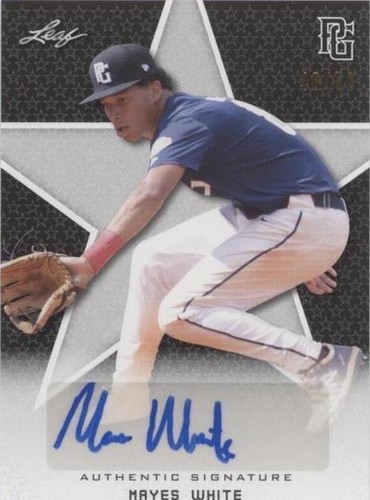 2020 Leaf Perfect Game National Showcase - Mayes White #BA-MW1