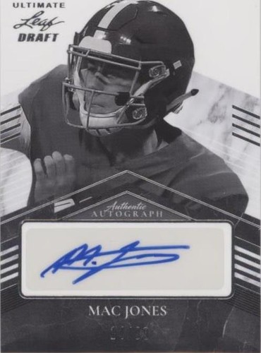 2021 Leaf Ultimate Draft Mac Jones #PA-MJ1