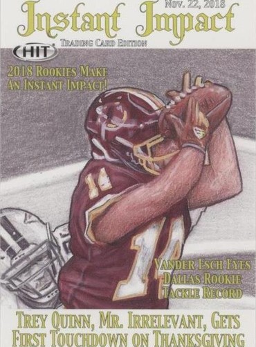 2019 Sage Hit Premier Draft Trey Quinn #49