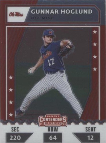 2021 Panini Elite Extra Edition - Gunnar Hoglund #CTO-GH