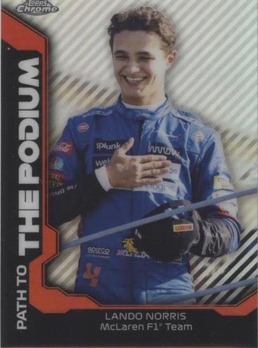 2021 Topps Chrome Formula 1 - Lando Norris #PTP-LN