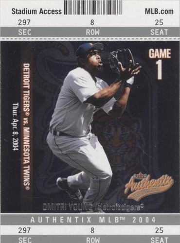 2004 Fleer Authentix - Dmitri Young #95