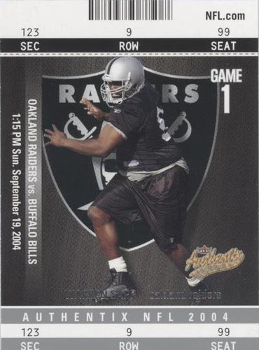 2004 Fleer Authentix Warren Sapp #60