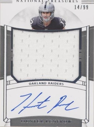 2019 Panini National Treasures Hunter Renfrow #RMS-HR