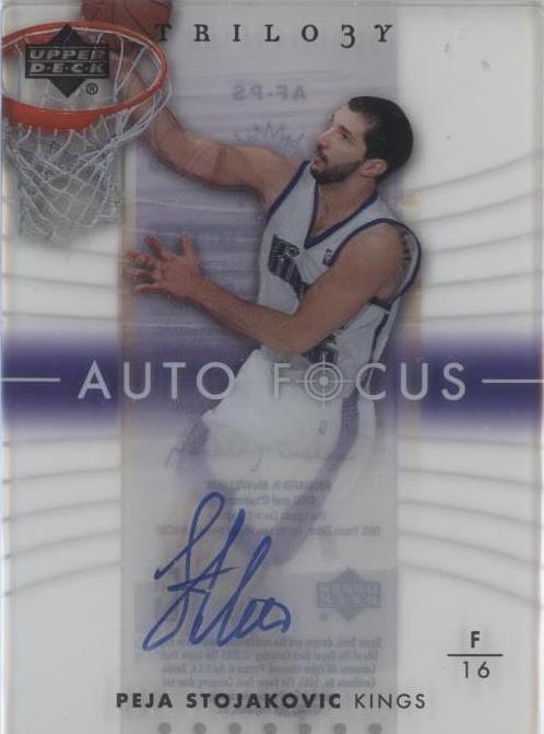2004-05 Upper Deck Trilogy - Peja Stojakovic #AF-PS