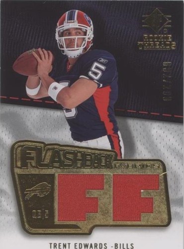 2008 SP Rookie Threads Trent Edwards #FF-TE