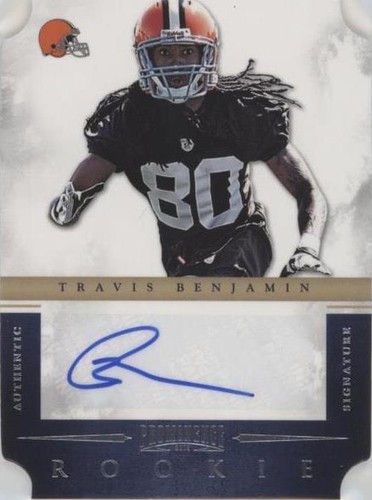 2012 Panini Prominence Travis Benjamin #183