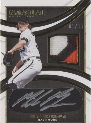 2022 Panini Immaculate Collection - Mike Baumann #IBP-MI