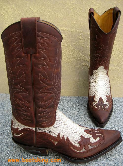 SENDRA SENDRA BOOTS SCHLANGE COWBOYSTIEFEL WESTERNSTIEFEL PYTHON HANDMADE GR. 41 BIS 45