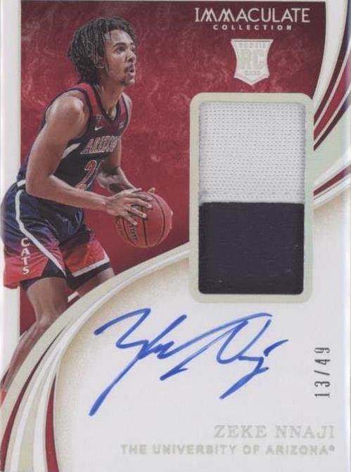2020-21 Panini Immaculate Collection Collegiate - Zeke Nnaji #24