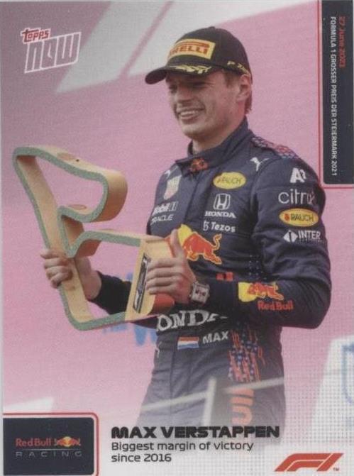 2021 Topps Now F1 - Max Verstappen #023