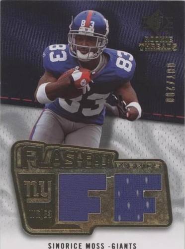 2008 SP Rookie Threads Sinorice Moss #FF-SM