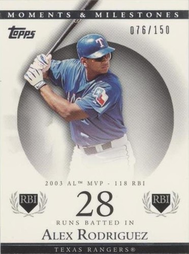 2007 Topps Moments & Milestones - Alex Rodriguez #28-28