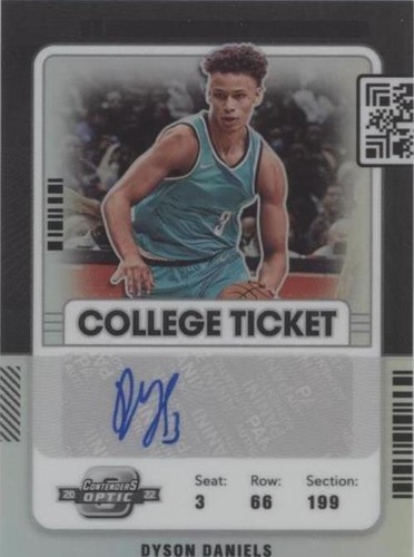 THREE (3) 2022 Panini Chronicles DP - #PF-DDA Dyson Daniels Rookie