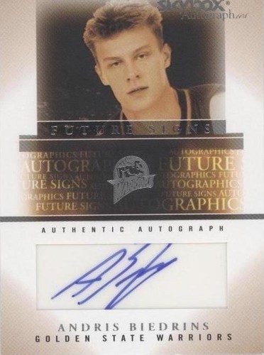 2004-05 Skybox Autographics - Andris Biedrins #FSA-AB