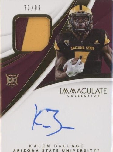 2018 Panini Immaculate Collection Collegiate Kalen Ballage #143