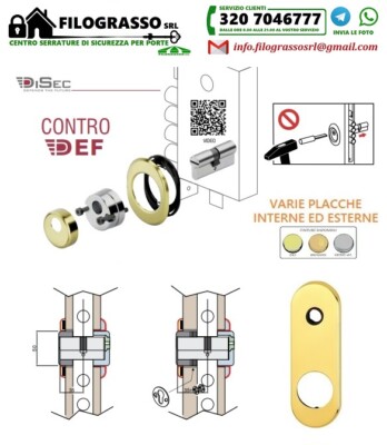 CONTRODEFENDER DISEC GHIERA FISSA CON SCELTA DELLA PLACCA