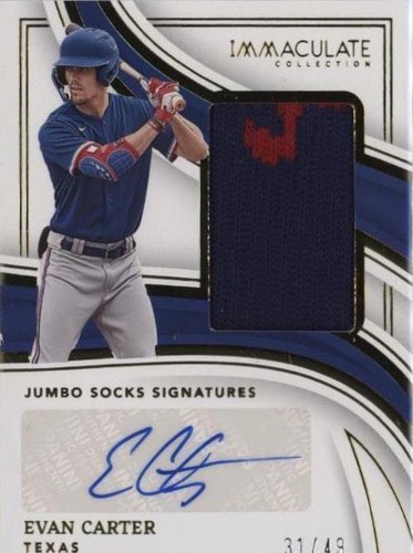 2023 Panini Immaculate Collection - Evan Carter #JSS-EC