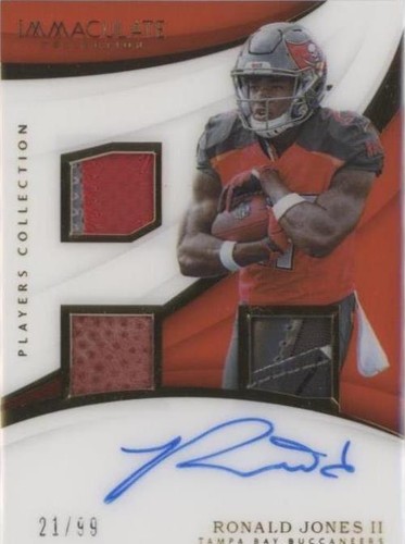 2018 Panini Immaculate Collection Ronald Jones II #PC-RJ