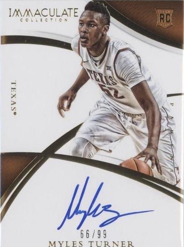 2015 Panini Immaculate Collection Collegiate - Myles Turner #347