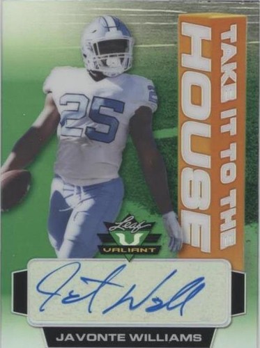 2021 Leaf Valiant Javonte Williams #TH-JW2