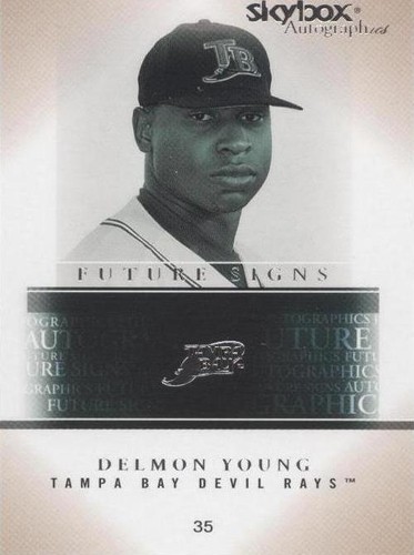 2005 Skybox Autographics - Delmon Young #18 FS