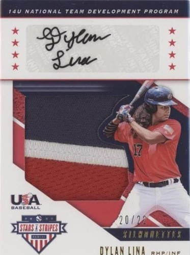 2019 Panini USA Baseball Stars & Stripes - Dylan Lina #USA-GK