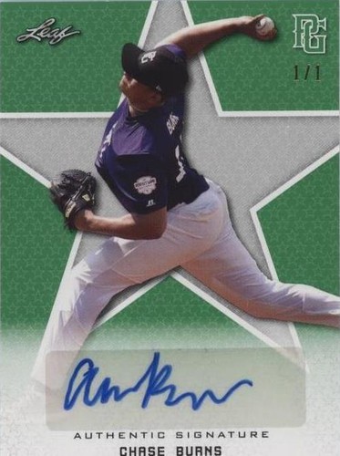 2020 Leaf Perfect Game National Showcase - Chase Burns #BA-CB1