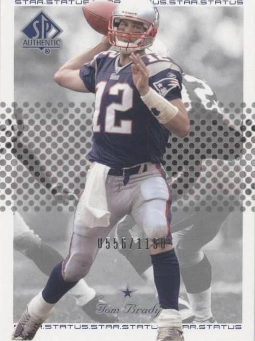 2002 SP autêntico Tom Brady #140