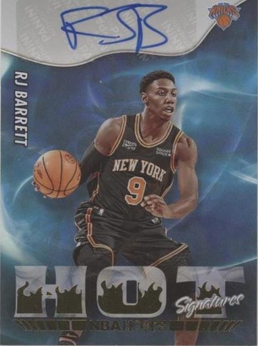 RJ Barrett Hot Signatures AUTO 2022-23 Panini NBA Hoops | eBay