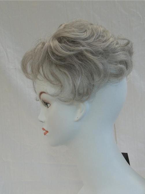 Salt/Pepper Hair Enhancer Piece Pull-thru Wiglet Topper ...