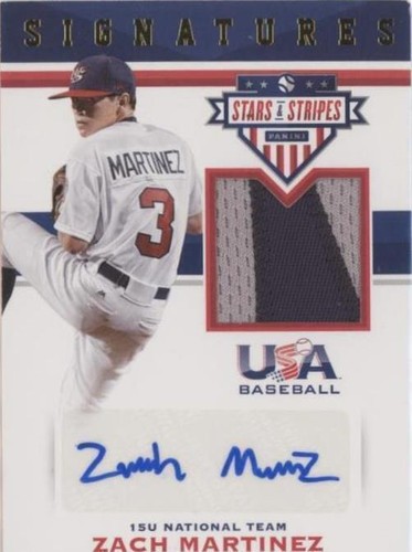 2017 Panini USA Baseball Stars & Stripes - Zach Martinez #58