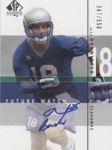 2001 SP Authentic Alex Bannister #122