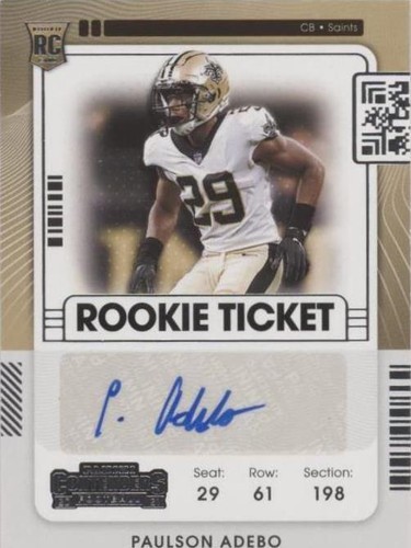 2021 Panini Contenders Paulson Adebo #182
