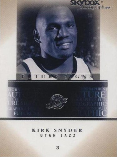 2004-05 Skybox Autographics - Kirk Snyder #14 FS