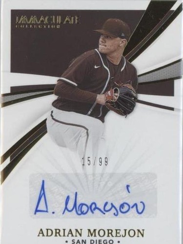 2021 Panini Immaculate Collection - Adrian Morejon #IS-AM