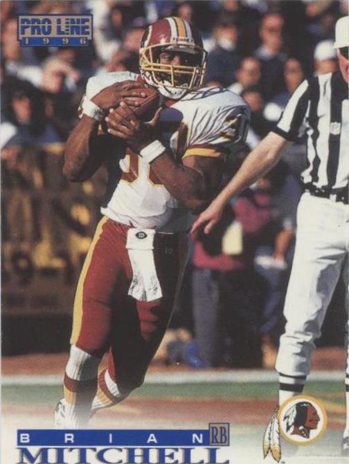 1996 Pro Line Brian Mitchell #77