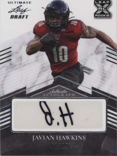 2021 Leaf Ultimate Draft Javian Hawkins #BA-JH1