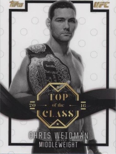 2016 Topps UFC Top of the Class - Chris Weidman #TOC-6