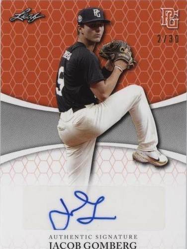 2022 Leaf Perfect Game National Showcase - Jacob Gomberg #BA-JG1