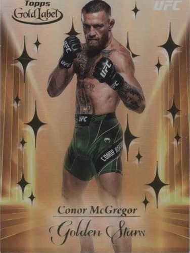 Conor McGregor 2024 Topps Chrome UFC Gold Refractor Card /50 #49