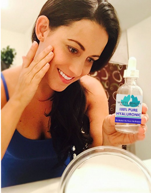Watts Beauty 100% Pure Hyaluronic Acid Serum Fills Lines - No Drying Alcohol