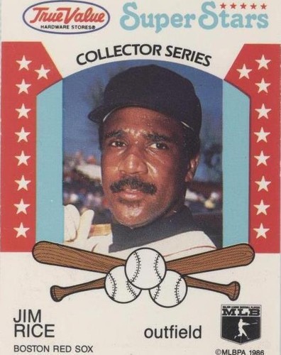 1986 True Value Hardware Super Stars - Jim Rice #7