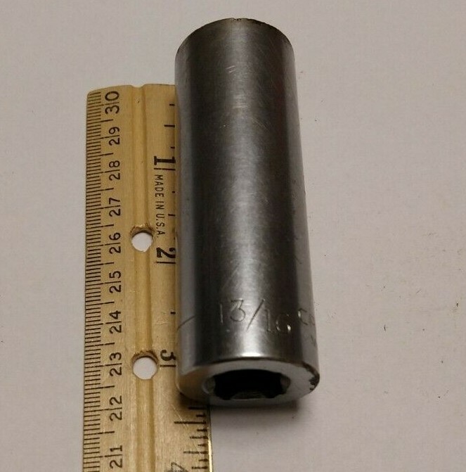 Craftsman 13/16" 12 Point 1/2" Drive Deep Socket V 47527 Made in USA