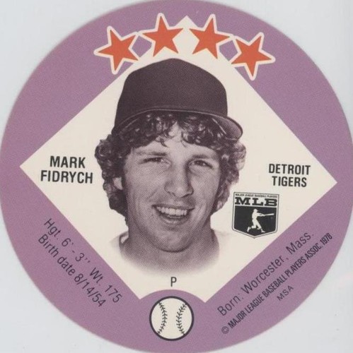1978 MSA Discs - Mark Fidrych #22