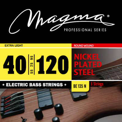 Magma Electric Bass 5 Strings Extra Light - NPS - LS 34'' Set .040 - .120