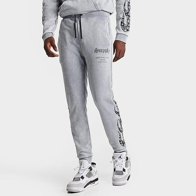 【CREEF】 flame sweatpants Gray Thrasher Flame Grey Sweatpants | Zumiez